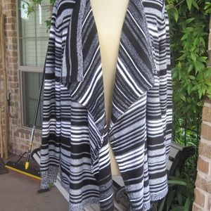 Faded Glory Striped Cardigan XL